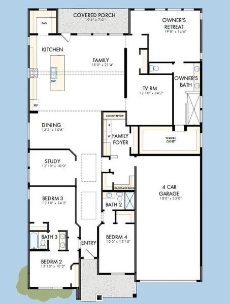 The success of a floor plan is the way you can move through it…You’ll be amazed at how well this home lives…We call it traffic patterns.