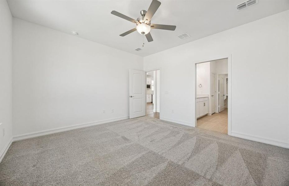 Owner's suite with private bath.