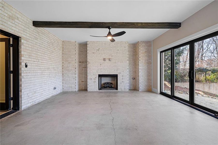 Exterior details and patio area of a home in , Atlanta (Image 2). Exterior details and patio area of a home in , Atlanta (Image 2).