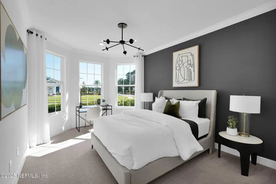 Furnished interior view inside a new home in Summer Bay at Grand Oaks, St. Augustine (Image 14). Furnished interior view inside a new home in Summer Bay at Grand Oaks, St. Augustine (Image 14).