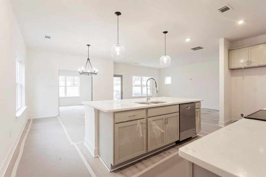 Furnished interior view inside a new home in , Buford (Image 12).