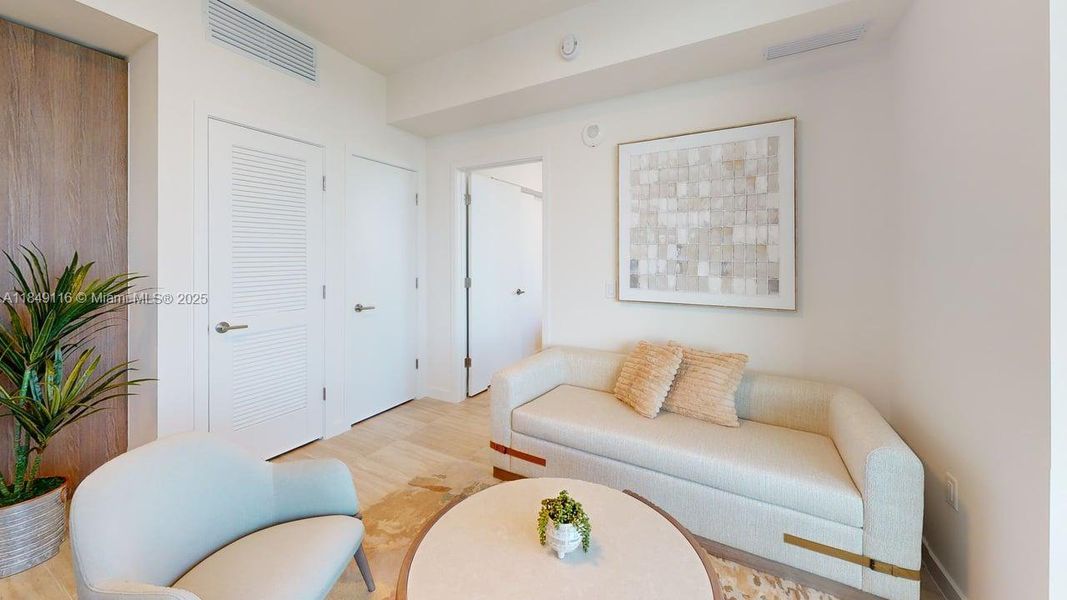 Furnished interior view inside a new home in , Miami Beach (Image 13).