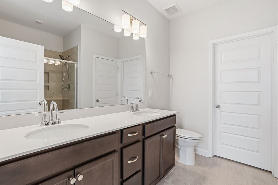 Furnished interior view inside a new home in Ovation at Sweetbrier, Durham (Image 13).