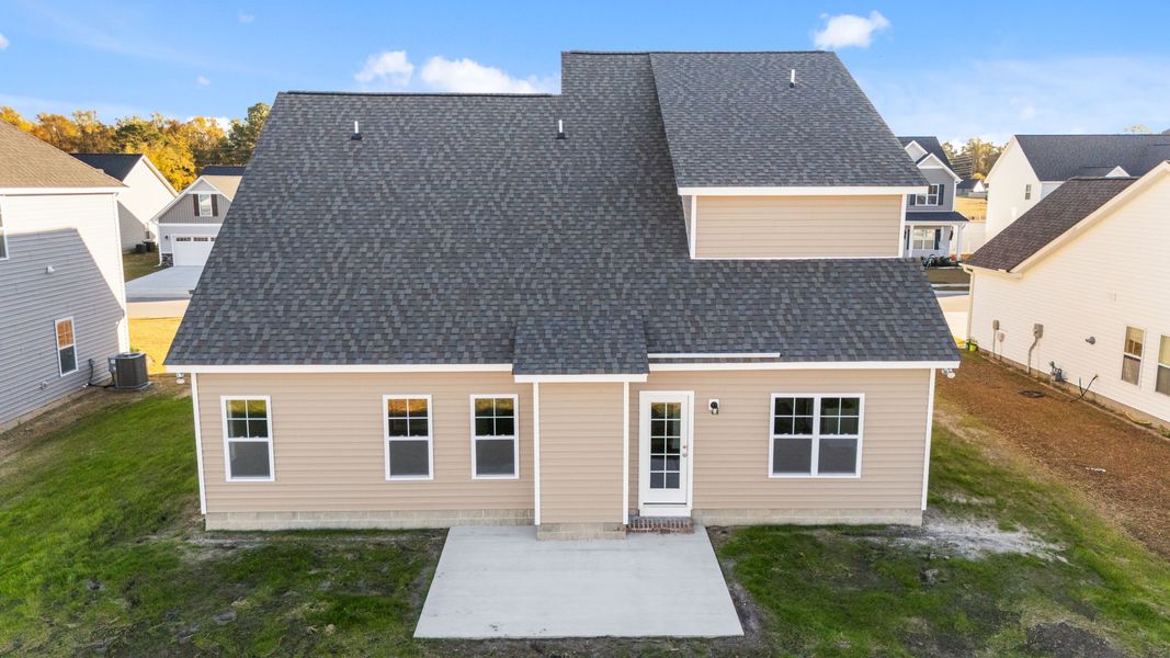 Exterior details and patio area of a home in Arbor Hills South II, Greenville (Image 4).