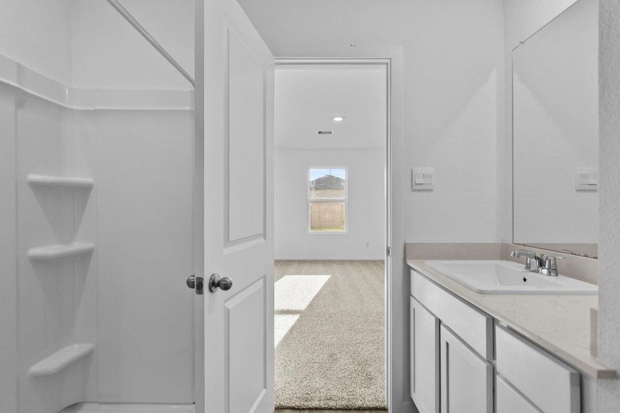 Furnished interior view inside a new home in Mill Creek, Magnolia (Image 9). Furnished interior view inside a new home in Mill Creek, Magnolia (Image 9).