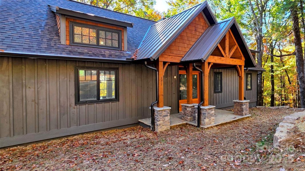 Exterior details and patio area of a home in , Sapphire (Image 4). Exterior details and patio area of a home in , Sapphire (Image 4).