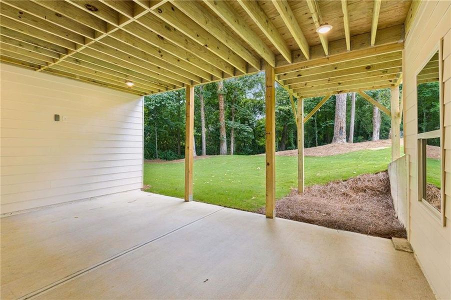 Exterior details and patio area of a home in , Atlanta (Image 26). Exterior details and patio area of a home in , Atlanta (Image 26).