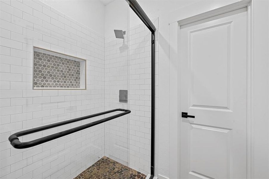 Bathroom with walk in shower