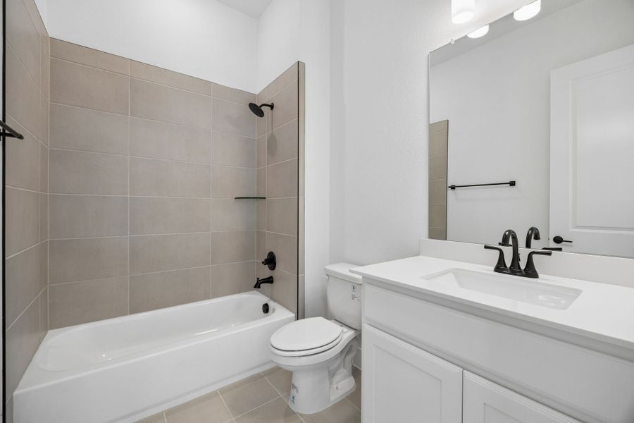 Furnished interior view inside a new home in Newman Village Townhomes, Frisco (Image 11).