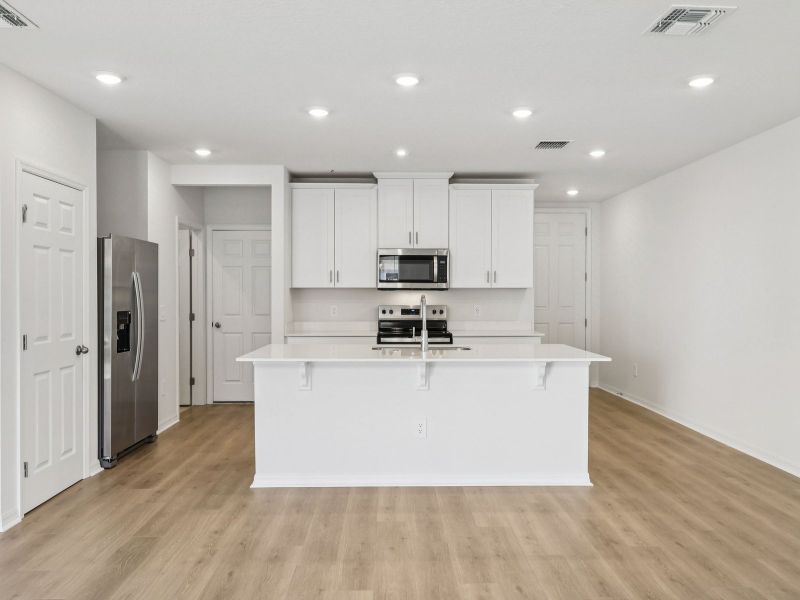 Furnished interior view inside a new home in The Meadow at Crossprairie Townes, St. Cloud (Image 3). Furnished interior view inside a new home in The Meadow at Crossprairie Townes, St. Cloud (Image 3).
