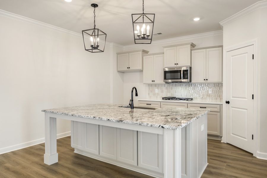 Furnished interior view inside a new home in Landing at Pine Lake, Anderson (Image 6).