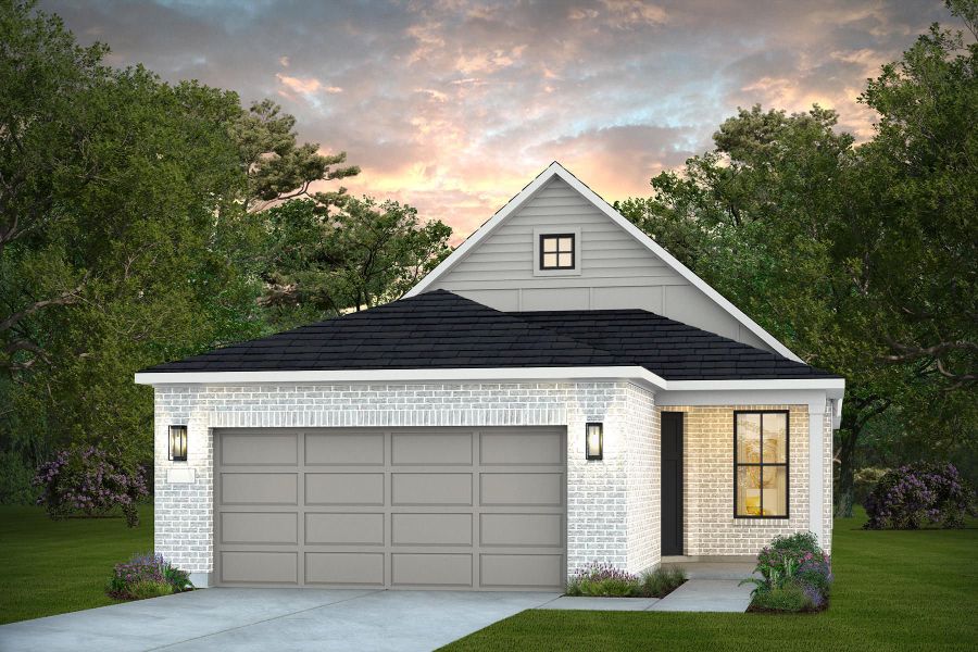 Representative exterior photo of a completed home built from the Contour by Del Webb in Del Webb Sugar Land at Ryehill, Sugar Land, TX (Image 7).