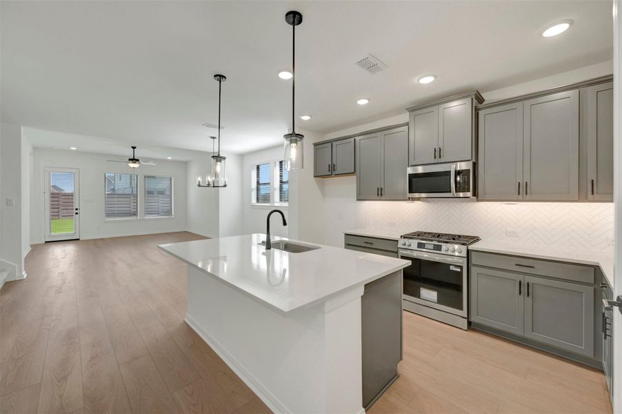 Furnished interior view inside a new home in Austin Point - Terrace Collection, Richmond (Image 4). Furnished interior view inside a new home in Austin Point - Terrace Collection, Richmond (Image 4).
