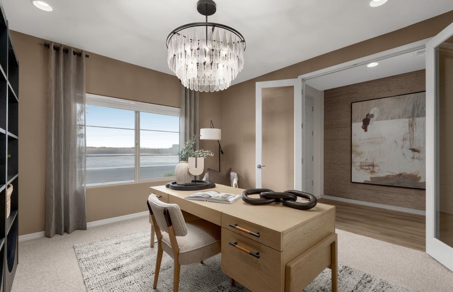 Representative furnished interior of a home built from the Lantana by Pulte Homes in Festival Foothills, Buckeye (Image 16).