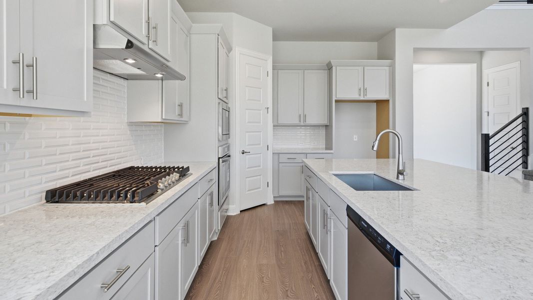 Furnished interior view inside a new home in Hawkes Landing, Leander (Image 17).