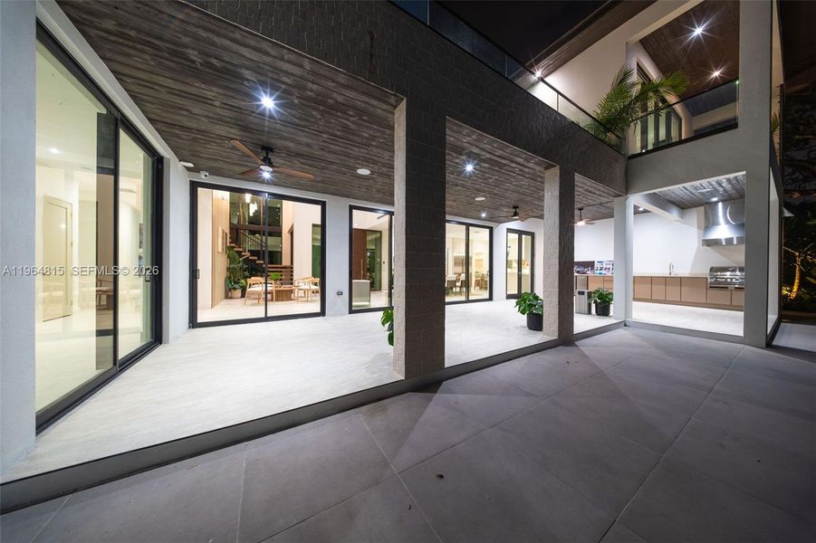 Exterior details and patio area of a home in , Miami (Image 29). Exterior details and patio area of a home in , Miami (Image 29).