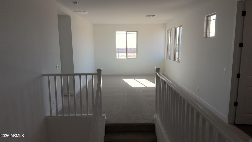 Loft at top of stairs