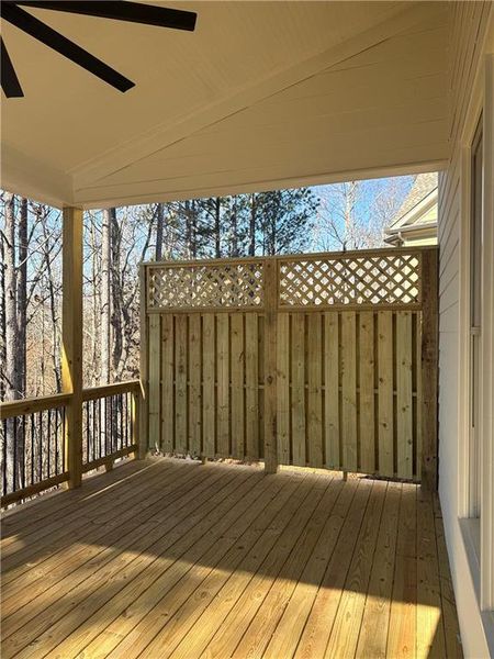 Exterior details and patio area of a home in , Dawsonville (Image 28).