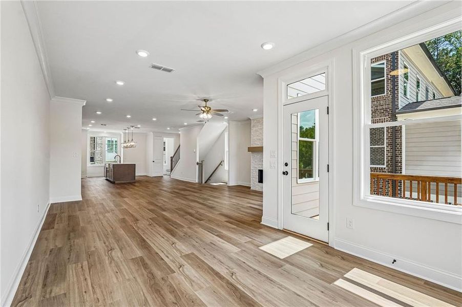 Spacious, unfurnished interior of a new home in Waterside Townhomes, Peachtree Corners (Image 27).