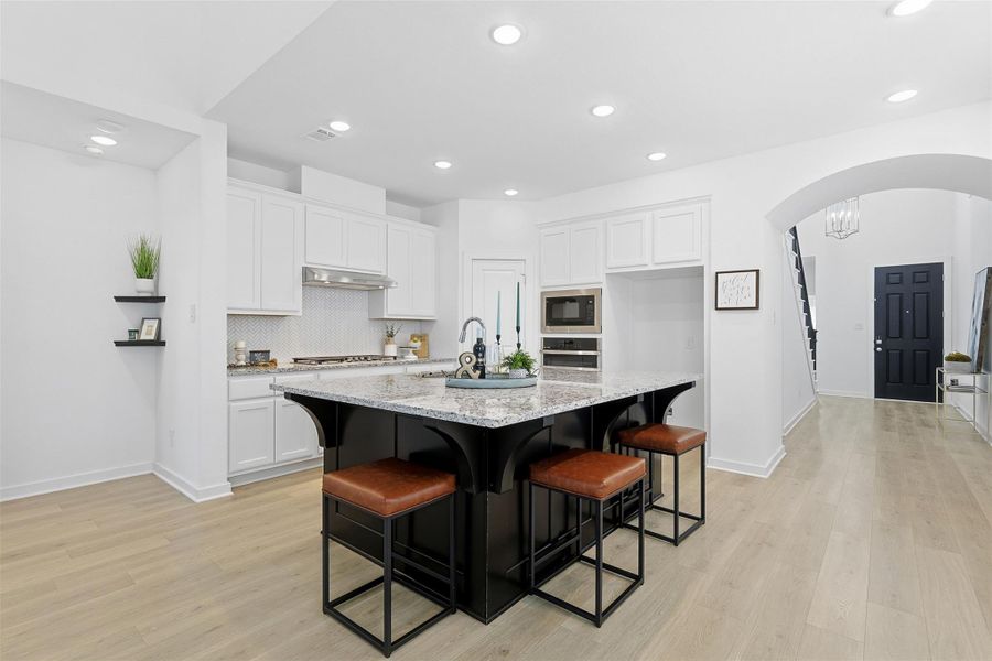 Furnished interior view inside a new home in Grand Central Park: 40ft. lots, Conroe (Image 9). Furnished interior view inside a new home in Grand Central Park: 40ft. lots, Conroe (Image 9).