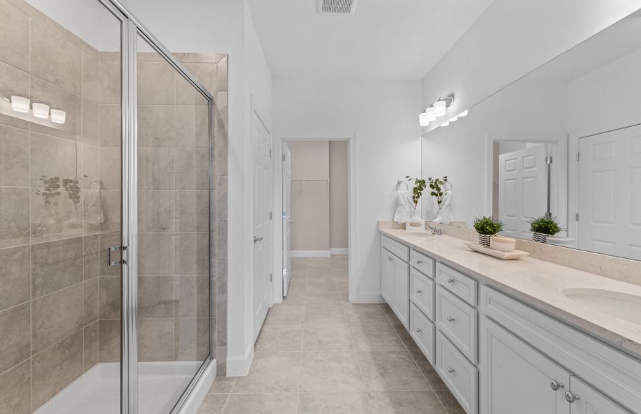 Owner's bathroom with large shower