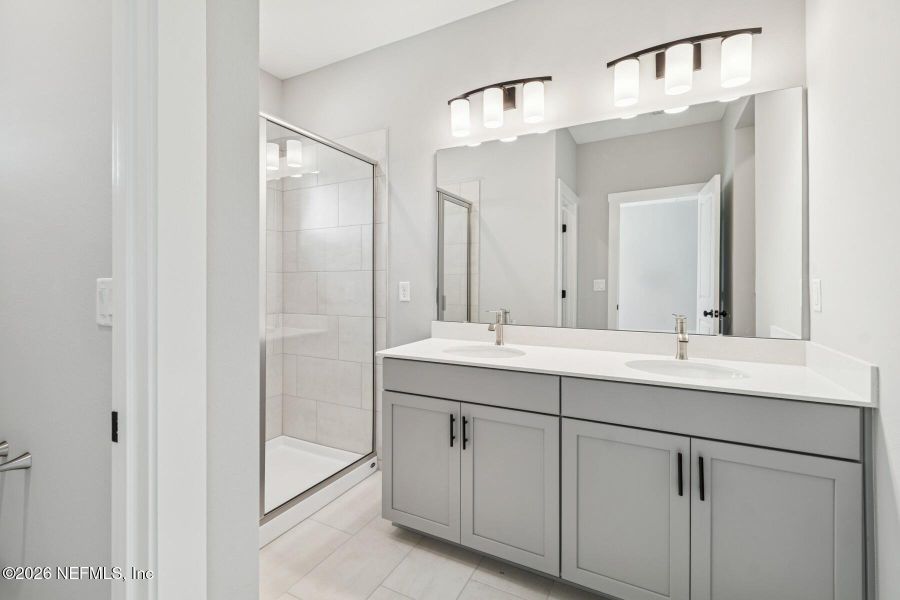 Furnished interior view inside a new home in Kettering at eTown - Traditional Collection, Jacksonville (Image 13). Furnished interior view inside a new home in Kettering at eTown - Traditional Collection, Jacksonville (Image 13).