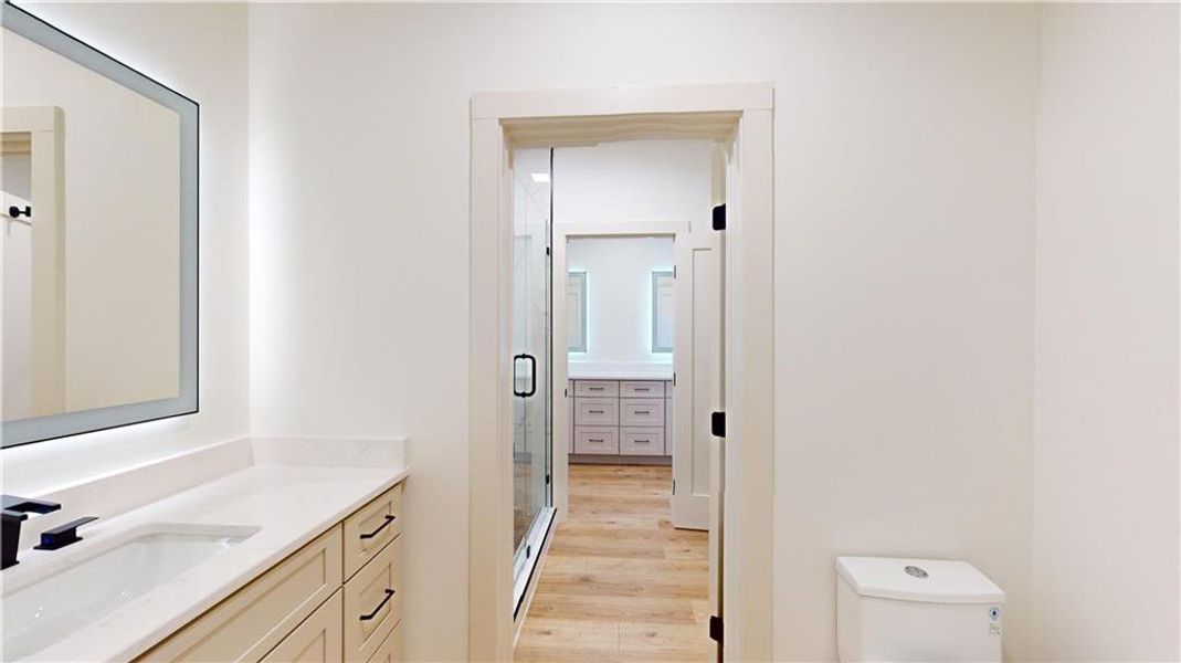 Furnished interior view inside a new home in , Commerce (Image 30).