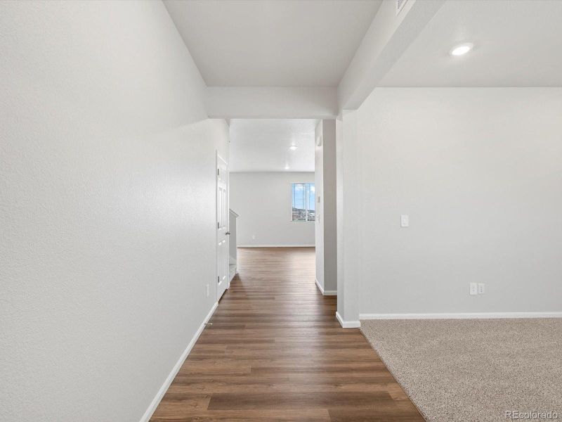 Spacious, unfurnished interior of a new home in Buffalo Highlands: The Canyon Collection, Commerce City (Image 14). Spacious, unfurnished interior of a new home in Buffalo Highlands: The Canyon Collection, Commerce City (Image 14).