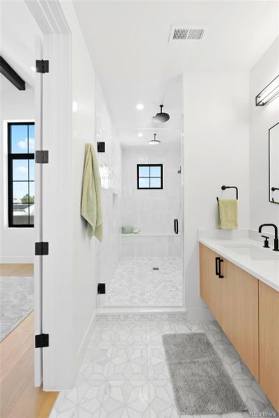 Furnished interior view inside a new home in , Denver (Image 17).