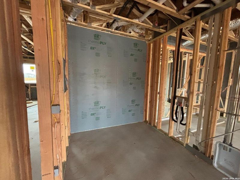 In-progress construction of a new home in , Schertz, TX (Image 33).