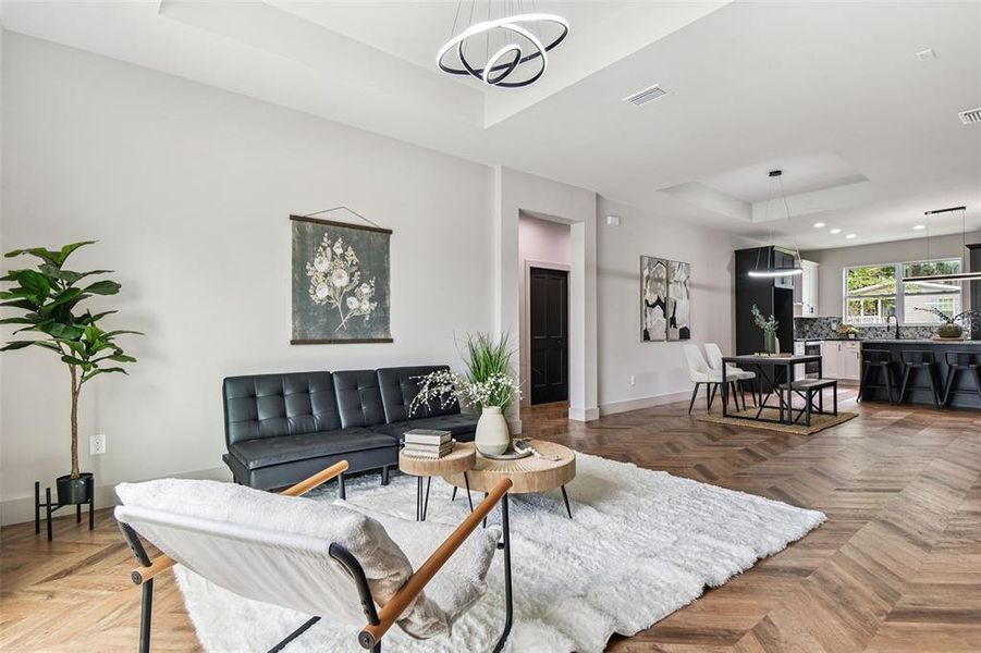 Furnished interior view inside a new home in , Tampa (Image 53).