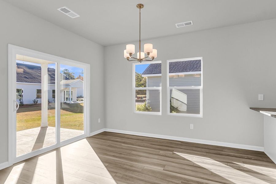 Spacious, unfurnished interior of a new home in Fairway Woods at Wyboo, Manning (Image 23). Spacious, unfurnished interior of a new home in Fairway Woods at Wyboo, Manning (Image 23).