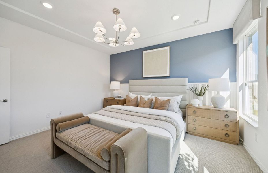 Representative furnished interior of a home built from the Compass by Del Webb in Del Webb at Trinity Falls, McKinney (Image 19). Representative furnished interior of a home built from the Compass by Del Webb in Del Webb at Trinity Falls, McKinney (Image 19).