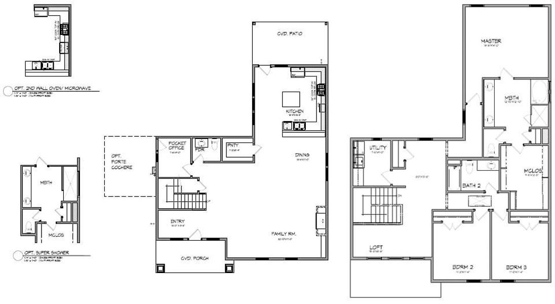 2D floor plan layout of this home in Heritage Towne, Grand Prairie, TX (Image 3).