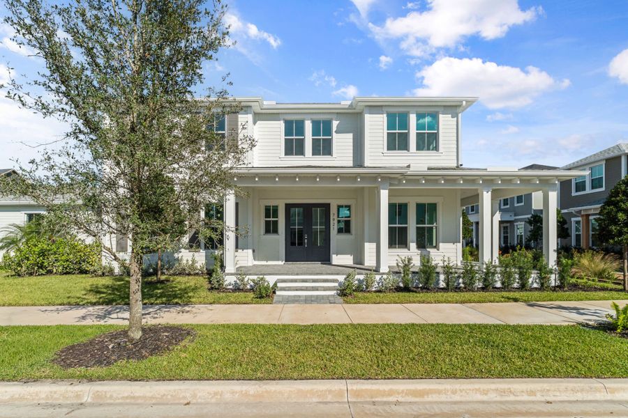 Representative exterior photo of a completed home built from the Marigold by Mattamy Homes in Newfield - Rosette Park, Palm City, FL (Image 15).