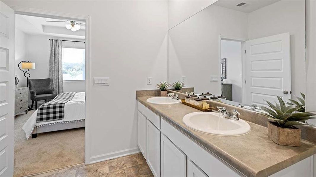 Furnished interior view inside a new home in The Preserve at Agricultural Village, Perry (Image 11). Furnished interior view inside a new home in The Preserve at Agricultural Village, Perry (Image 11).