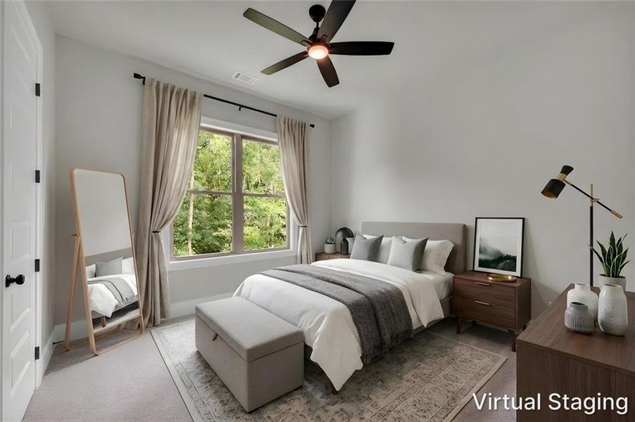 Furnished interior view inside a new home in , Gainesville (Image 8).