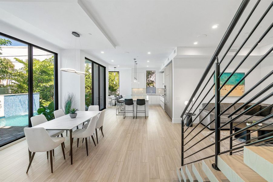 Furnished interior view inside a new home in , Delray Beach (Image 1).