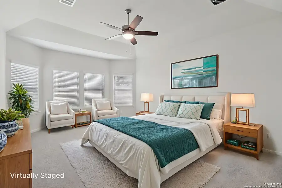 Furnished interior view inside a new home in Arcadia Ridge - Classic Series, San Antonio (Image 16). Furnished interior view inside a new home in Arcadia Ridge - Classic Series, San Antonio (Image 16).