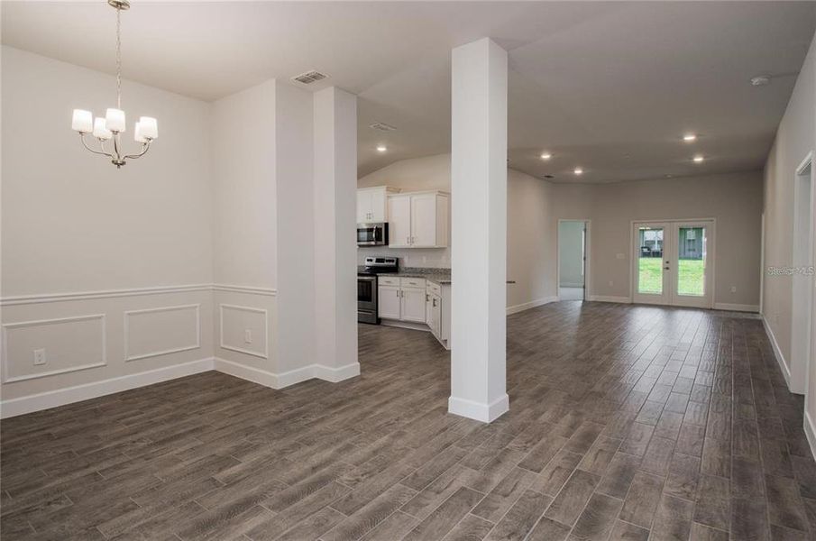 Sample Dining Room/Family Room