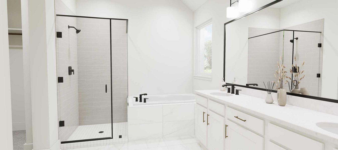 Representative furnished interior of a home built from the The Cherry Blossom by David Weekley Homes in Creekshaw – Classic, Royse City (Image 3). Representative furnished interior of a home built from the The Cherry Blossom by David Weekley Homes in Creekshaw – Classic, Royse City (Image 3).