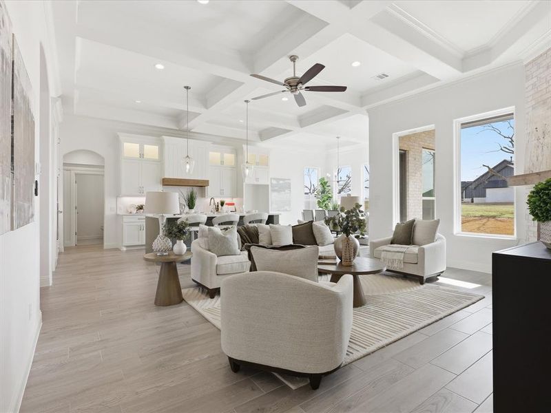 Furnished interior view inside a new home in , Granbury (Image 25).