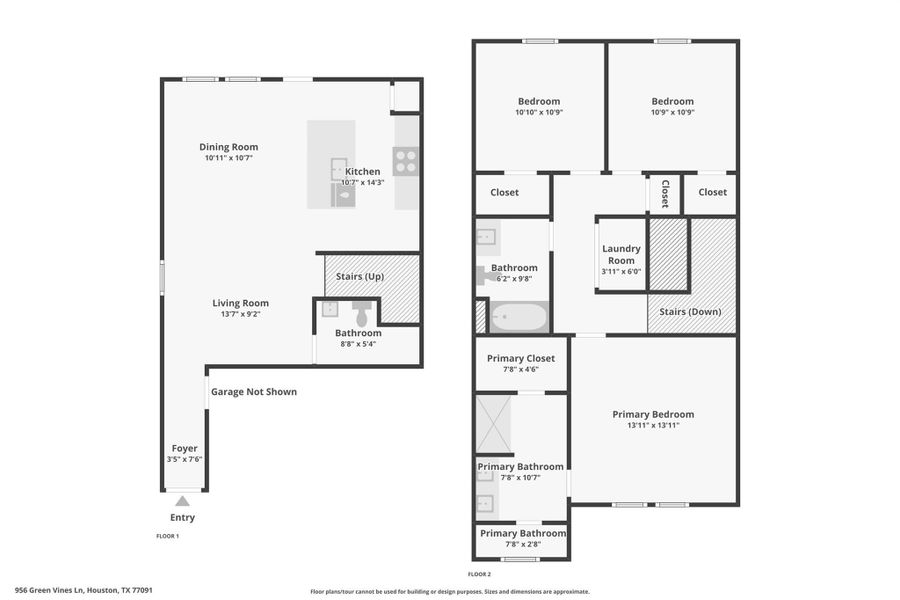 2D floor plan layout of this home in Highland Court, Houston, TX (Image 5). 2D floor plan layout of this home in Highland Court, Houston, TX (Image 5).