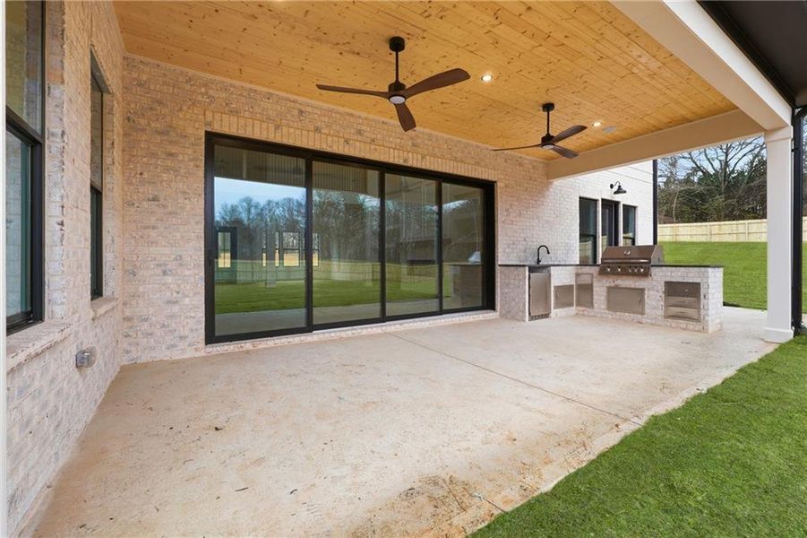 Exterior details and patio area of a home in , Buford (Image 27).