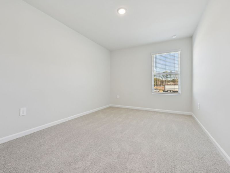 Spacious, unfurnished interior of a new home in The Rows at Buffaloe Reserve, Raleigh (Image 17). Spacious, unfurnished interior of a new home in The Rows at Buffaloe Reserve, Raleigh (Image 17).
