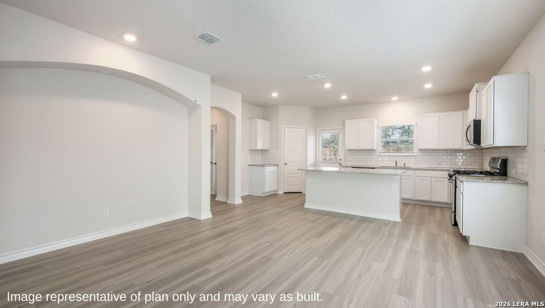 Furnished interior view inside a new home in Riverstone at Westpointe, San Antonio (Image 9).