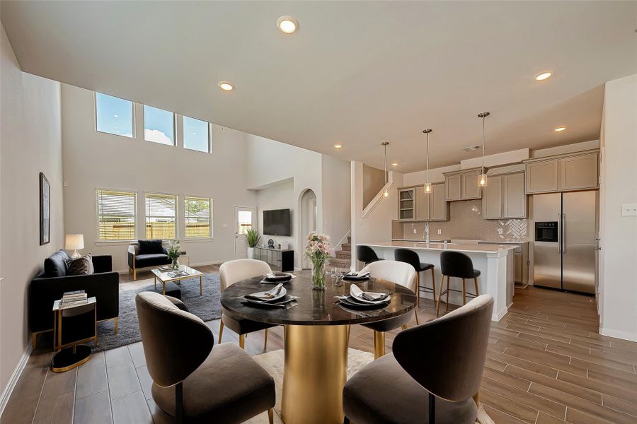 Furnished interior view inside a new home in Enclave At Dobbin, Magnolia (Image 12).
