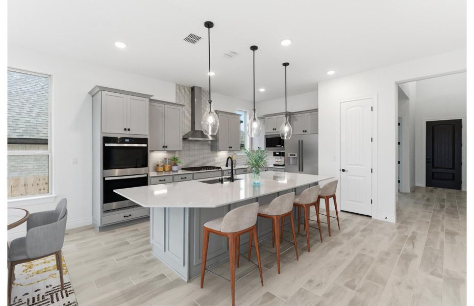 Representative furnished interior of a home built from the Hillsboro by Pulte Homes in Corley Farms, Boerne (Image 16).