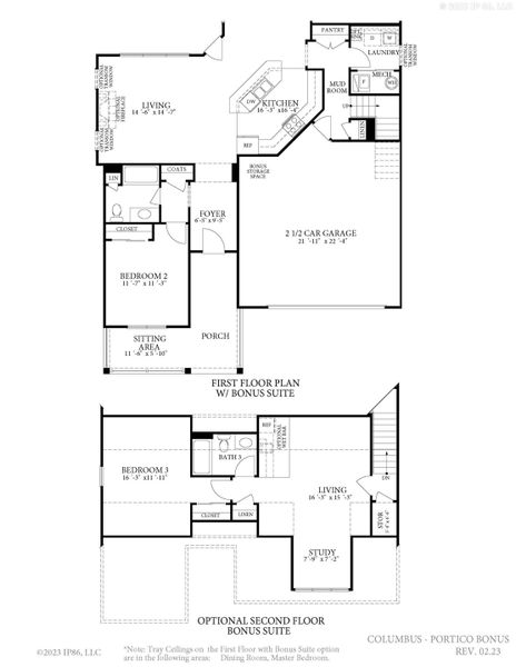 2D floor plan layout for the Portico by Epcon Communities in The Grove at Haven Hill, Lenoir City, TN (Image 27). 2D floor plan layout for the Portico by Epcon Communities in The Grove at Haven Hill, Lenoir City, TN (Image 27).