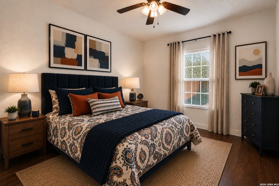 Furnished interior view inside a new home in , San Antonio (Image 10).